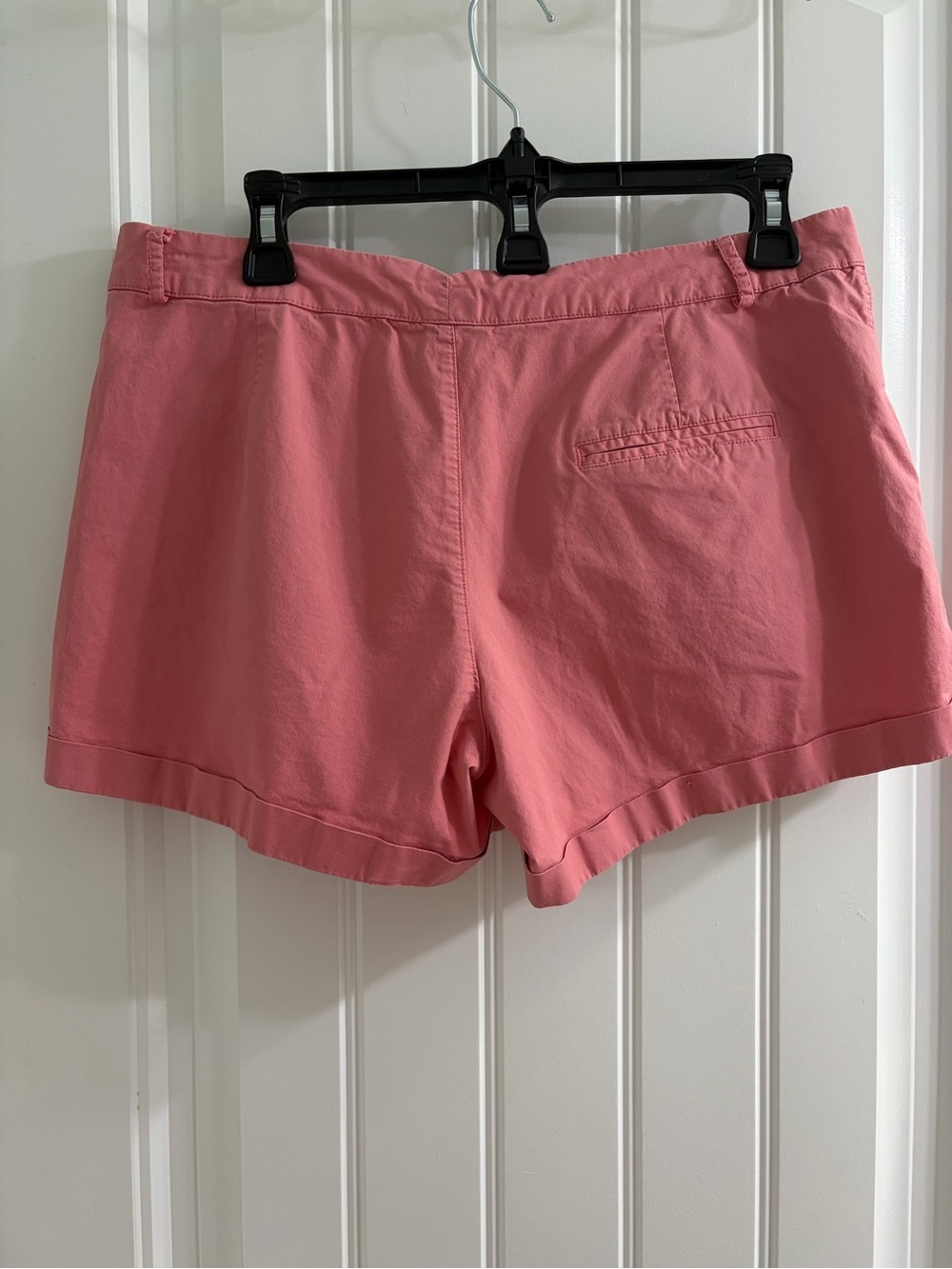 Mango Rose Pink Roll-Hem Cotton Bermuda Shorts - Picture 3 of 3